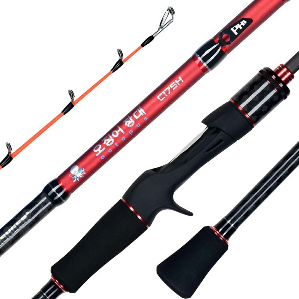 チタン穂先搭載タコ専用竿 釣り竿 セット 海釣り 175M/H