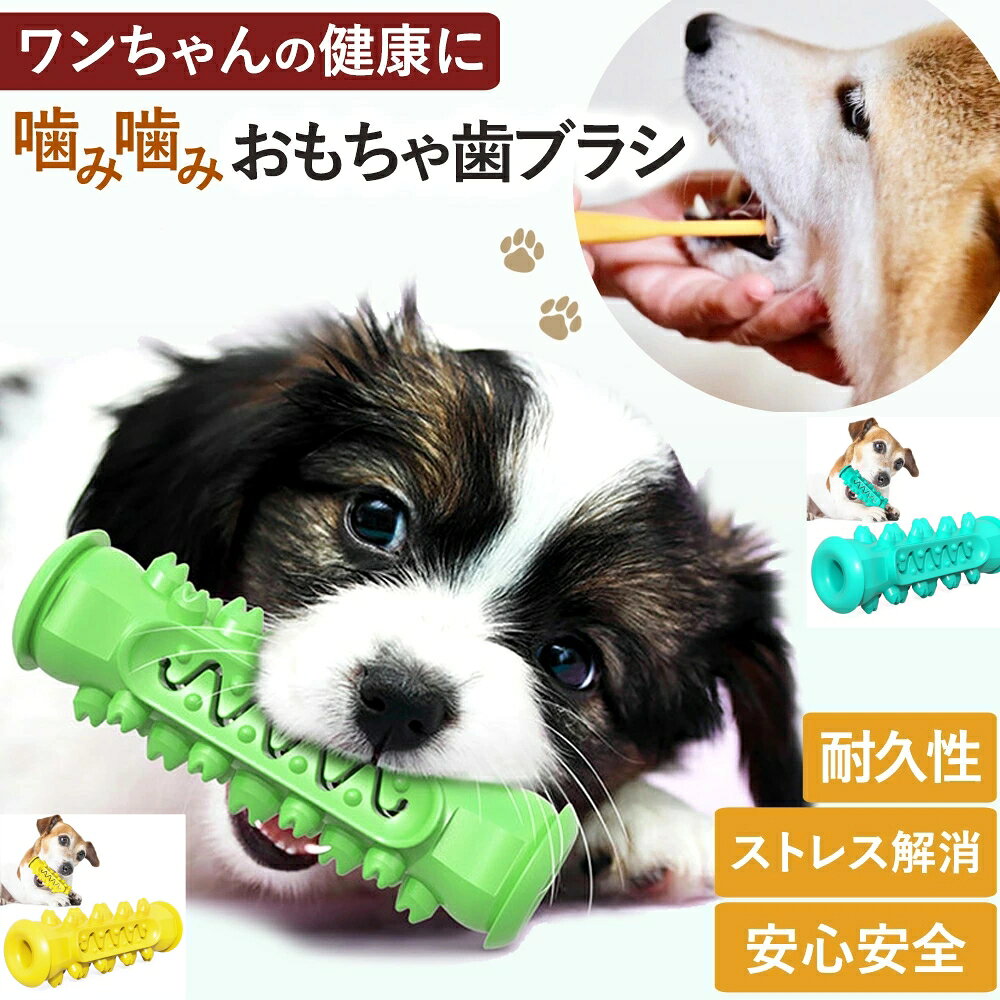 商品情報商品の説明大切なワンちゃんの、健康のために。 噛んで歯を磨く、安心安全で耐久性バツグンの歯磨きおもちゃです。 歯磨きが苦手なワンちゃんは意外と多いもの。 今は平気でも、年令を重ねるにつれてストレスを感じてしまうことも。 飼い主さんとの関係性を悪化させること無く、 お口のトラブルを解消してくれるのがこの噛んでケアする歯磨きおもちゃです。 計算して設置された突起が歯をまんべんなく摩擦するので、歯垢を効果的に除去してくれます。 適度な大きさがあるので、小型犬から大型犬までしっかり対応！ おもちゃの真ん中にある空洞にエサやおやつを入れてあげると、 興味を示しやすくなりより効果に繋がります。 飼い主が留守の間でも、しっかりとストレス解消運動不足解消を促してくれます。 投げて遊ぶことも出来るので、ストレス解消しながらきちんと歯磨き！ 大切なワンちゃんの健康に。 愛犬用歯ブラシ噛むおもちゃをぜひ、お試しください。主な仕様【サイズ】約15cm×5cm×4.2cm【重さ】約95g【素材】TPR素材商品情報商品の説明大切なワンちゃんの、健康のために。 噛んで歯を磨く、安心安全で耐久性バツグンの歯磨きおもちゃです。 歯磨きが苦手なワンちゃんは意外と多いもの。 今は平気でも、年令を重ねるにつれてストレスを感じてしまうことも。 飼い主さんとの関係性を悪化させること無く、 お口のトラブルを解消してくれるのがこの噛んでケアする歯磨きおもちゃです。 計算して設置された突起が歯をまんべんなく摩擦するので、歯垢を効果的に除去してくれます。 適度な大きさがあるので、小型犬から大型犬までしっかり対応！ おもちゃの真ん中にある空洞にエサやおやつを入れてあげると、 興味を示しやすくなりより効果に繋がります。 飼い主が留守の間でも、しっかりとストレス解消運動不足解消を促してくれます。 投げて遊ぶことも出来るので、ストレス解消しながらきちんと歯磨き！ 大切なワンちゃんの健康に。 愛犬用歯ブラシ噛むおもちゃをぜひ、お試しください。主な仕様【サイズ】約15cm×5cm×4.2cm【重さ】約95g【素材】TPR素材