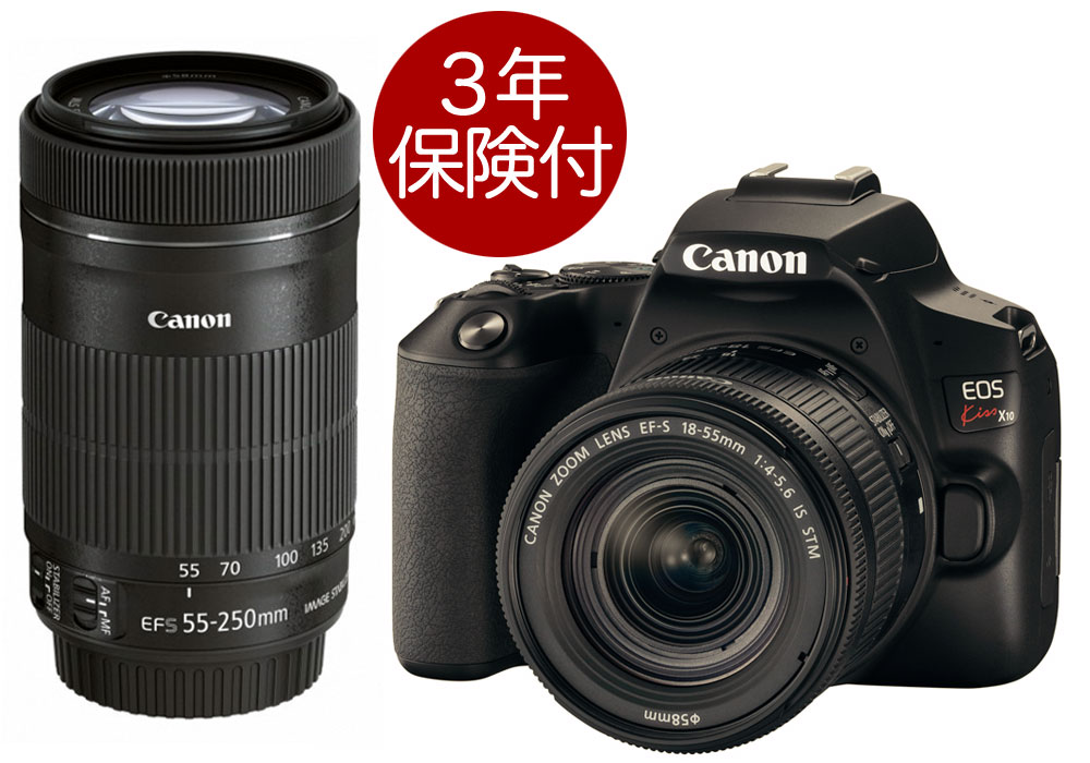 デジタルカメラ, デジタル一眼レフカメラ 3 EOS Kiss X10 X10 Canon EF-S18-55mm F4-5.6 IS STM EF-S55-250mm 14-5.6 IS STM 02P05Nov16