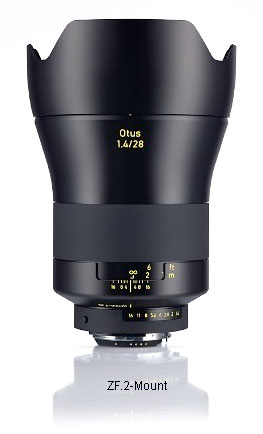 [3年保険付]【送料無料】CarlZeiss Otus 1.4 28ZF.2 Distagon T*28mm F1.4 CPU内蔵Nikon Fマウントディスタゴン配列広角レンズ[02P05Nov16]