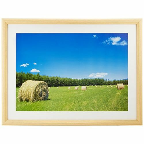 FUJICOLOR 木製額縁 YM-3 A3 木地（前面板-ガラス板）