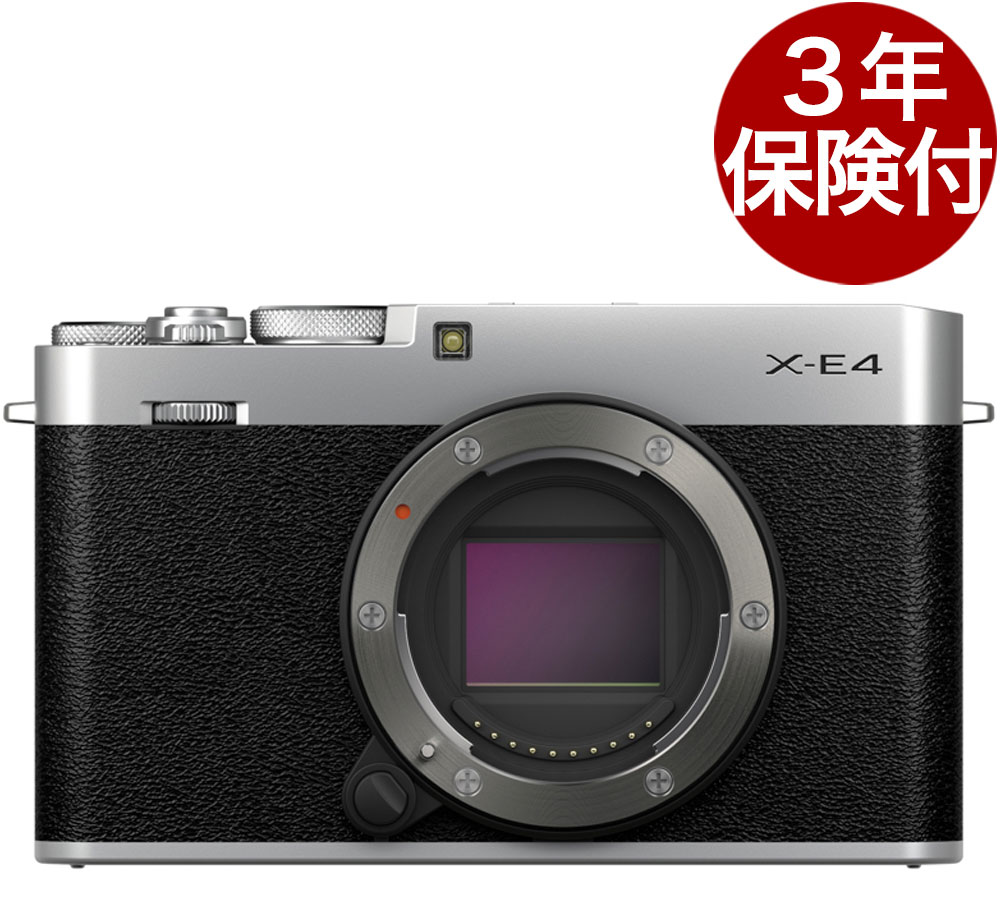 [3年保険付] FUJIFILM X-E4 ボディーシルバー 電子ビューファインダ付小型軽量ミラーレス一眼デジカメ XE4-SV [02P05Nov16]