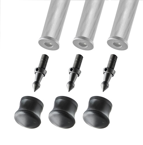 ジッツオ GSF38S スパイク+ゴム石突38mm 3個入り(前機種 G1220/129B3)【送料無料/レターパックあるいは..