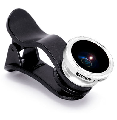 GIZMON（ギズモン） iCA FISH EYE LENS 魚眼レンズ　GIZMON iCA/iPhone/iPad/FaceTime用魚眼レンズ[fs0..