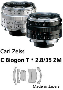 楽天カメラのミツバ[3年保険付]【送料無料】Carl Zeiss C-Biogon（クラシックビオゴン）T*F2.8/35mmZM ライカMマウントカールツァイスレンズ[02P05Nov16]