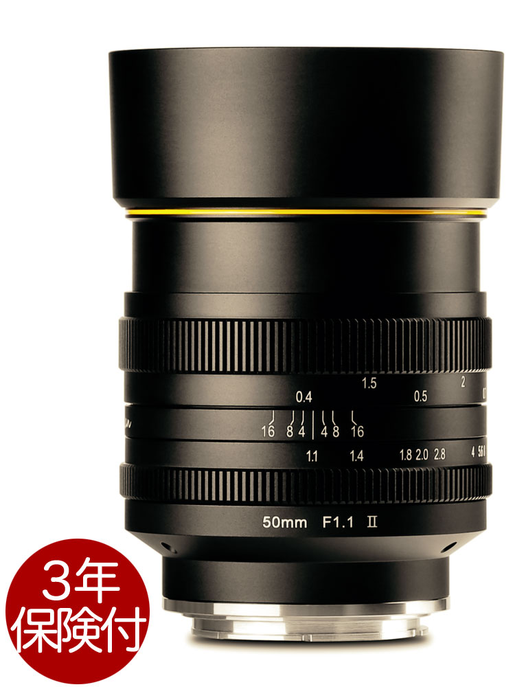 [3年保険付] KAMLAN カムラン 50mm F1.1 II APS-C/フォーサーズセンサーミラーレス対応大口径単焦点標準レンズ [02P05Nov16]