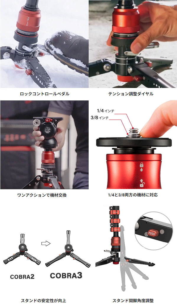IFOOTAGE COBRA3 BASE-P ペダル搭載仕様ベースのみ（4906238826817）アイフッテー...
