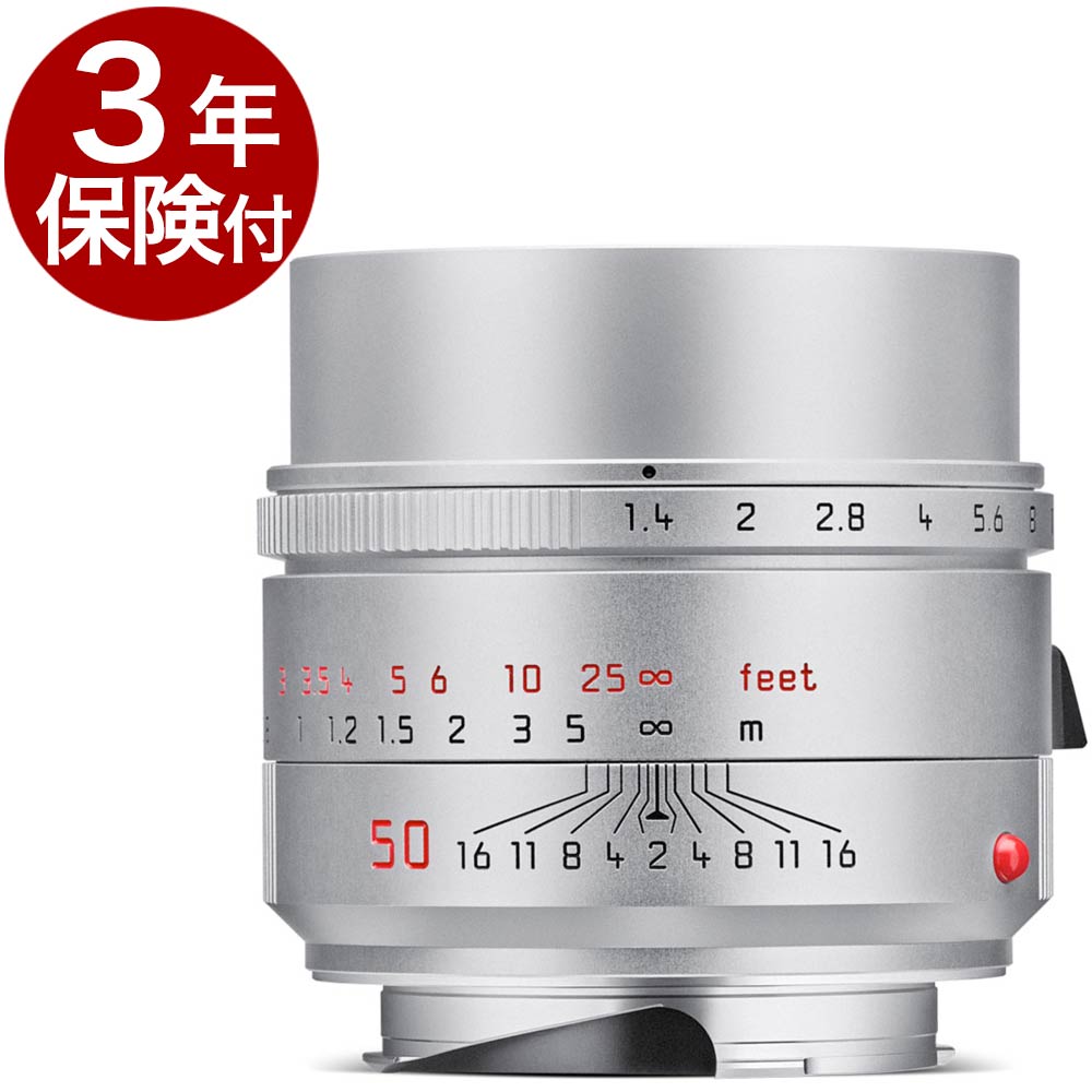 【3年保険付】Leica SUMMILUX-M f1.4/50mm ASPH. ＜NEW＞シルバー #11729　F1.4ハイスピードMマウント標準レンズ【※受注後発注/ライカジャパンより取寄品のためキャンセル不可商品】[02P05Nov16]