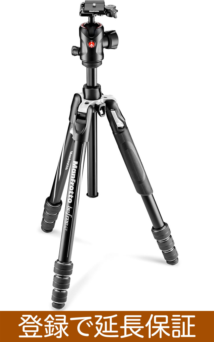 [耐加重8kg] Manfrotto MKBFRTA4GT-BH befree GT アルミニウムT三脚キット ボール雲台キット [ビーフリーアルミ4段三脚 + MH496-BH 200PL-PROクイックシュー付き自由雲台][02P05Nov16]