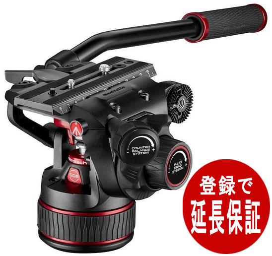 楽天カメラのミツバManfrotto MVH608AH ナイトロテック608フルードビデオ雲台 フラットベース雲台 （前機種：MVHN8AH）[fs04gm][02P05Nov16]