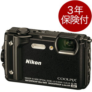 [3年保険付] Nikon COOLPIX W300 デジタルカメラ 防水・耐衝撃・耐寒・防塵タフデジカメ ブラック[02P05Nov16]