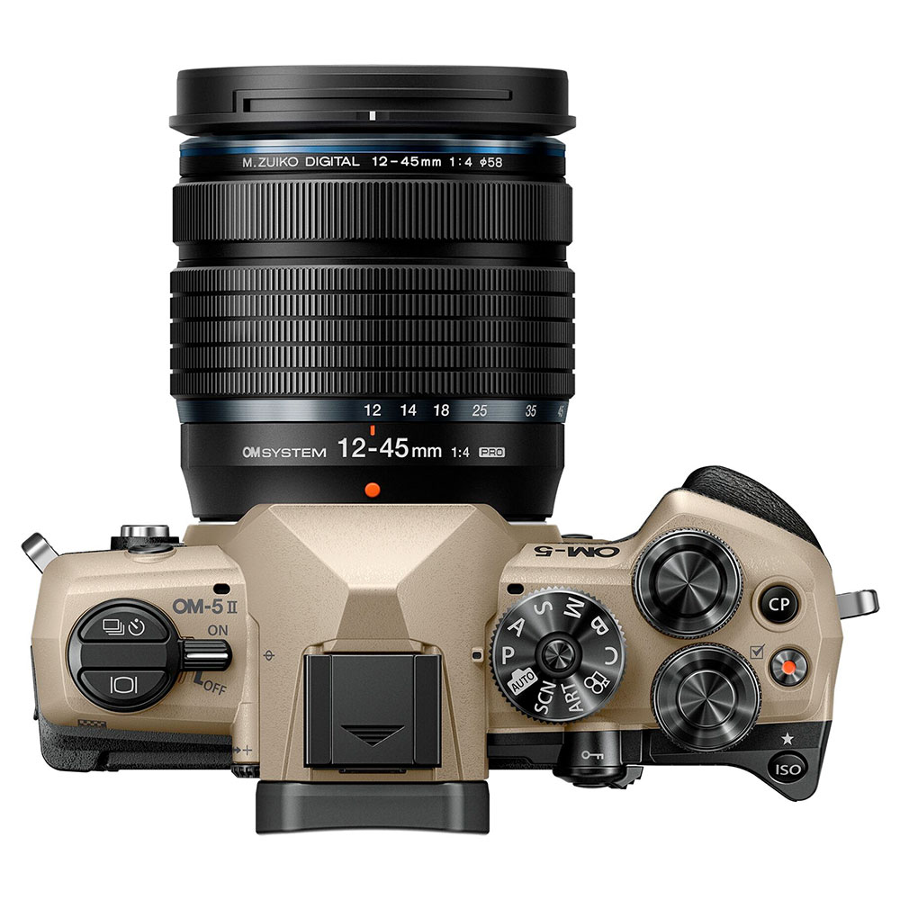 [3年保険付]OMシステム OM-5 MarkII 12-45mmPRO レンズキット サンドベージュ／シルバー／ブラック OLYMPUS OM-5 Mark2 ボディー+M.ZUIKO DIGITAL ED 12-45mm F4.0 PRO標準ズームレンズキット[02P05Nov16]