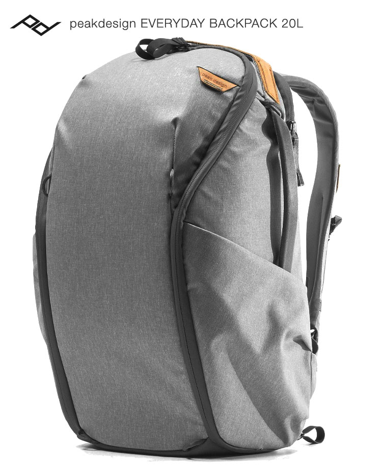 ピークデザイン カメラバッグ 【送料無料】 peakdesign Everyday backpack Zip 20L Ash ピークデザイン エブリデイバックパック ジップ20L アッシュ カメラバッグ[02P05Nov16]