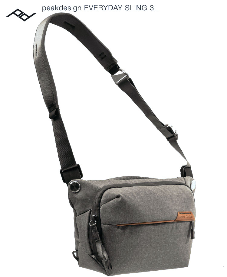 【送料無料】 peakdesign Everyday Sling 3L Ash ピークデザイン エブリデイスリング 3L Ash カメラバッグ 02P05Nov16