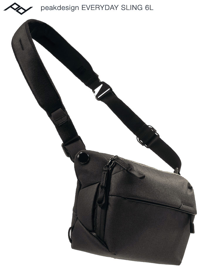 【送料無料】 peakdesign Everyday Sling 6L Black ピークデザイン エブリデイスリング6L ブラック カメラバッグ 02P05Nov16