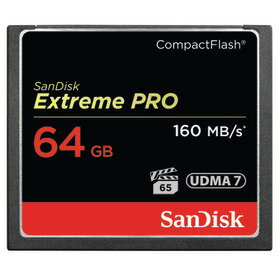 【日本正規品】サンディスク Extreme Pro CF 64GB UDMA7対応コンパクトフラッシュカード 4K動画対応の読み取り最大160MB/秒／書き込み最大150MB/秒SanDisk SDCFXPS-064G-J61エクストリームプロCFカード[fs04gm][02P05Nov16]