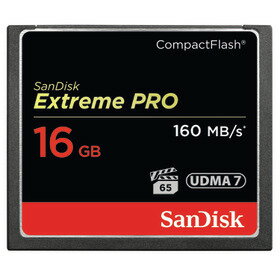 【日本正規品】サンディスク Extreme Pro CF 16GB UDMA7対応コンパクトフラッシュカード　4K動画対応の読み取り最大160MB/秒／書き込み最大150MB/秒SanDisk SDCFXPS-016G-J61エクストリームプロCFカード[fs04gm][02P05Nov16]