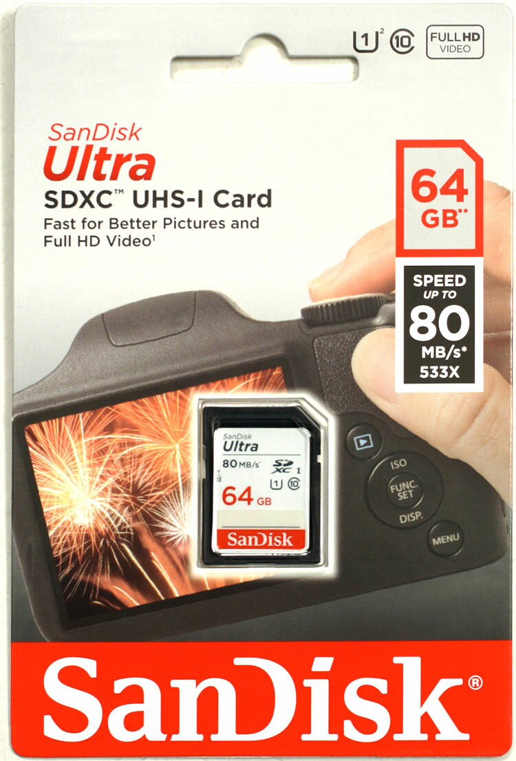 [椦ѥåȯ] ǥ Ultra UHS-I U1 64GB SDXC SDSDUNC-064G-GN6IN ѥå UHSԡɥ饹1 80MB/s Class10 SD[02P05Nov16]