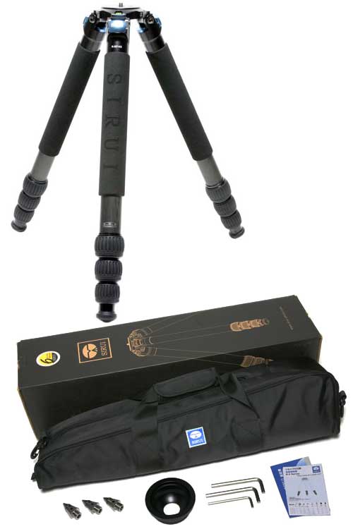 【展示品特価】[耐加重25kg] SIRUI R-5214X Rシリーズカーボン三脚 40mm脚径4段カーボン三脚[02P05Nov16]