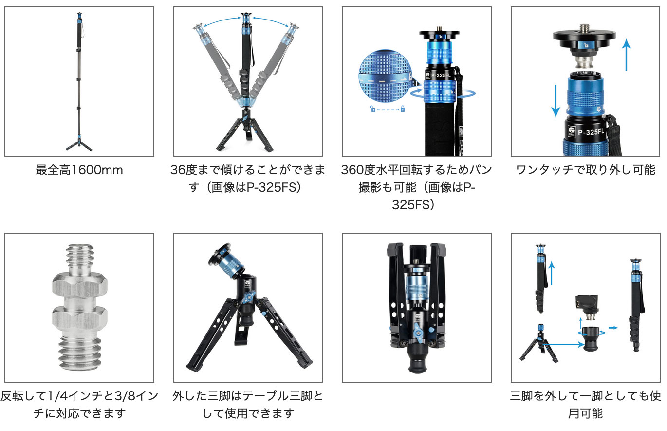 [耐荷重15kg] SIRUI P-424FS...の紹介画像2