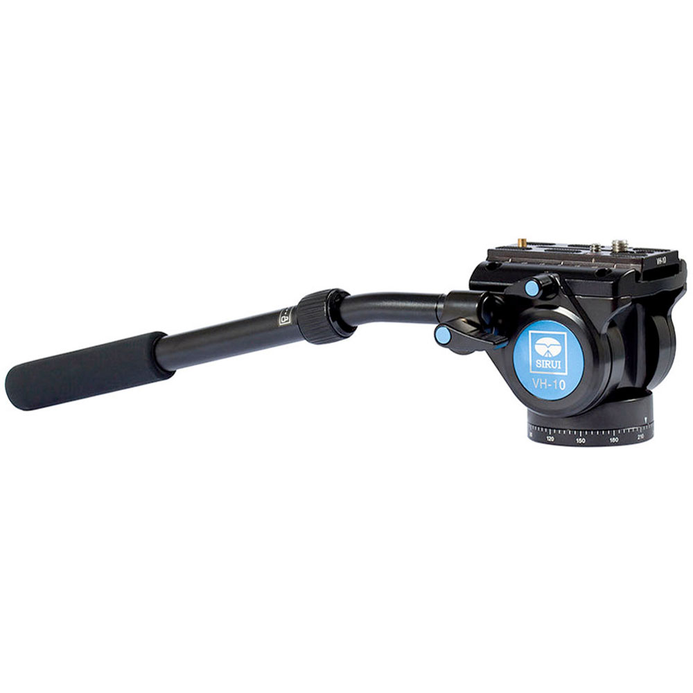 [耐加重6kg] SIRUI VH-10-JP クイックリリースプレート付きフルードビデオヘッド スポーツや野鳥での静..