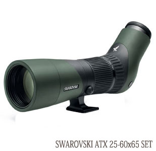 スワロフスキー X SERIESフィールドスコープ ATX25-60×65 スコープ・アイピースセット(4907990301154) 分割できるATXアイピースユニットと65mm対物レンズユニットのセット
