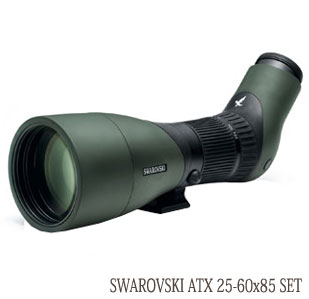 スワロフスキー X SERIESフィールドスコープ ATX25-60×85 スコープ・アイピースセット(4907990301178) 分割できるATXアイピースユニットと85mm対物レンズユニットのセット