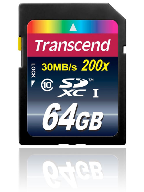 Transcend 64GB SDXCカード UHS-I Class10 PREMIUM 200x 30MB/s [トランセンド永久保証付]UHS-1対応デジカメ・ビデオカメラ用高速SDHCカード[02P05Nov16]