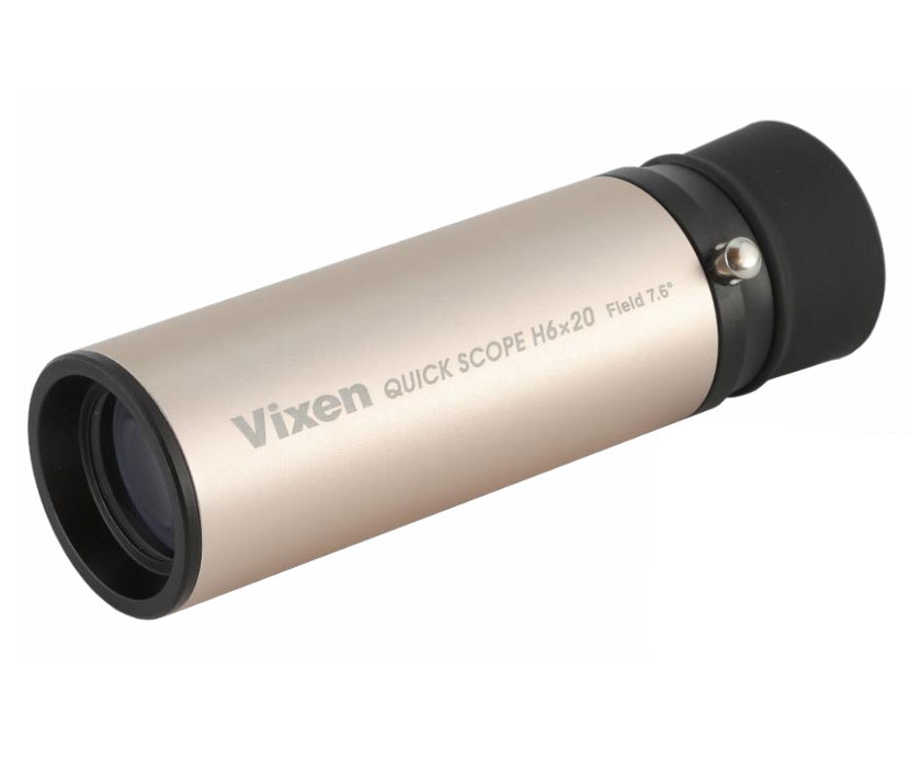 【ケース無しアウトレット】Vixen クイックスコープ H6x20 シャンパンゴールドxブラック色 6倍単眼鏡 ビクセン Monocular H6×20 Quick Scope [02P05Nov16]