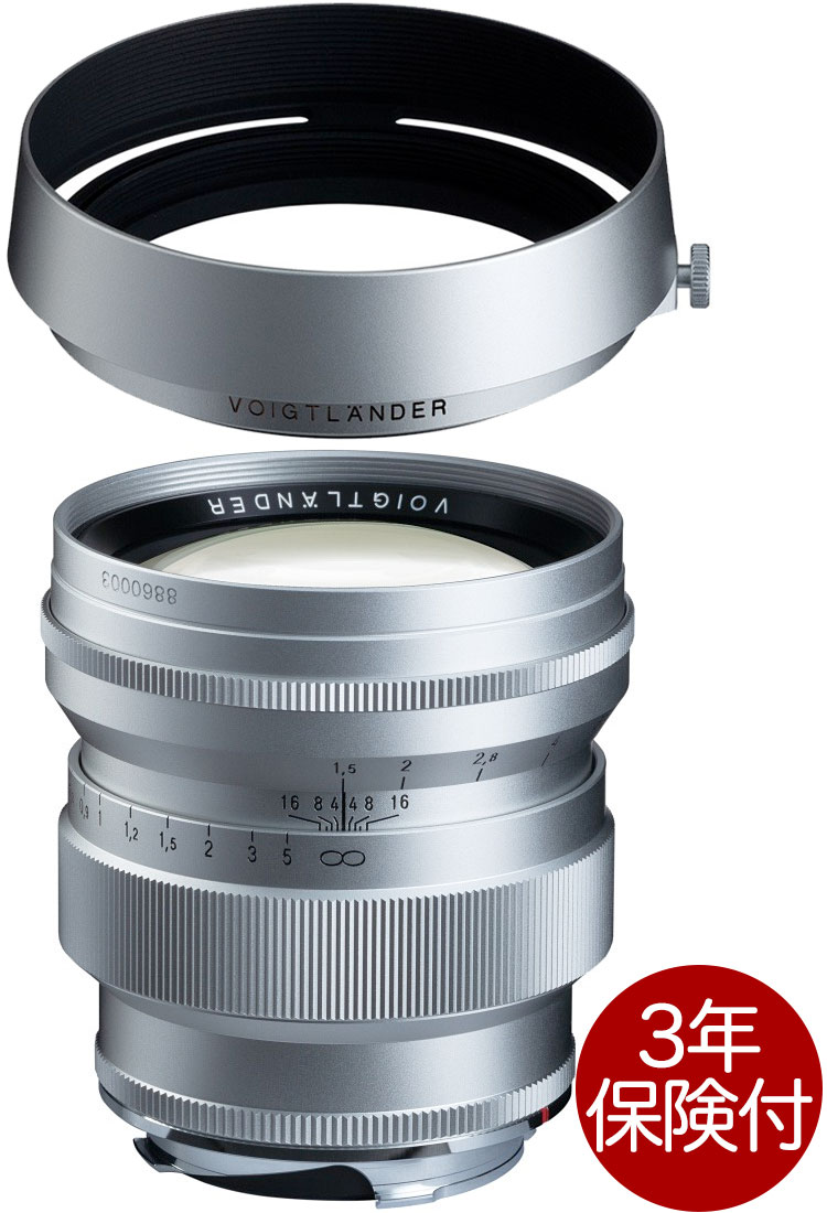 [3ǯݸ]NOKTON Vintage Line 75mm F1.5 Aspherical VMޥȥ С 4530076132382եȥ Vintage Line Silver Lens [02P05Nov16]