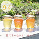 【9周年記念セット】春の3本セット 瓶タイプ はるの詩 花々の雫 清夏の薫り 国産はちみつ 純正はちみつ混ぜ物なし 非加熱 蜂蜜 ハチミツ 国産 無添加 ギフト はちみつ