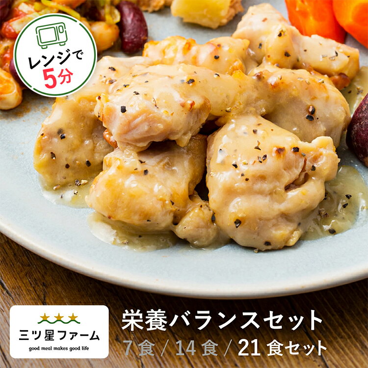 【お買い物マラソン17%OFF】 冷凍弁当 お弁当 おかず 栄養バランス 21食セット 冷凍食品 三ツ星ファーム 一人暮らし カロリー 健康 簡単 時短調理 減塩 野菜不足 送料無料のサムネイル