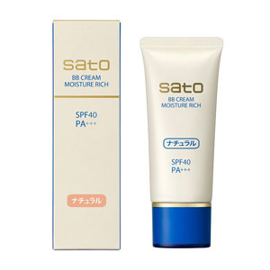 サトウBBクリーム モイスチュアリッチ ナチュラル 40g 1個 佐藤製薬) ※7,000円(税込)以上お買上で送料無料(沖縄・離島配送なし) サトウBBクリーム モイスチュアリッチ ナチュラル 40g 1個 佐藤製薬) ※7,000円(税込)以上お買上で送料無料(沖縄・離島配送なし)