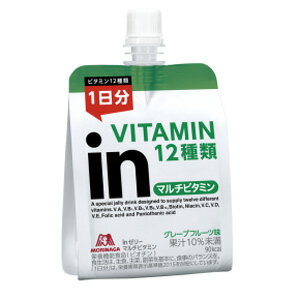 森永 inゼリー マルチビタミン グレープフルーツ味 180g×6個 森永製菓 ※7,000円(税込)以上お買上で送料無料（沖縄・離島配送なし）