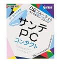 ブルーライトなどの光ダメージをケア コンタクト装着時の不快感・目の疲れに ブルーライト等による光ダメージをケア カラーコンタクトレンズをのぞくすべてのコンタクトレンズ装着中に使えます。 ソフト　O2　ハード　使い捨て（ディスポーザブル） コンタクトレンズを装着していない方もご使用いただけます。 コンタクト装着時の不快感・目の疲れに ブルーライト等による光ダメージをケア スマホやPCの画面から出ている青色光＝いわゆるブルーライトなどにより、目には負担がかかっています。「サンテPC　コンタクト」は、このブルーライトなどによる目の炎症や目の疲れをケアする目薬。コンタクトレンズをしたまま使うことができます。 ダメージを受けた目の組織代謝を促進するビタミンB6に加え、スマホやPCで疲れた目のピント調節機能を改善するネオスチグミンメチル硫酸塩、長時間のコンタクトで傷ついた角膜の修復を促すフラビンアデニンジヌクレオチドナトリウム（活性型ビタミンB2）を最大濃度配合※。 さらに、イプシロン−アミノカプロン酸が目の炎症を抑えます。 スマホやPCを長時間見つめることの多い、コンタクトユーザーの目の疲れに効果を発揮する目薬です。 ※一般用眼科用薬製造販売承認基準の最大濃度 コンタクト装着時の不快感・目の疲れに　ブルーライト等による光ダメージをケア カラーコンタクトレンズをのぞくすべてのコンタクトレンズ装着中に使えます。 ソフト　O2　ハード　使い捨て（ディスポーザブル） コンタクトレンズを装着していない方もご使用いただけます。 ※ソフトコンタクトレンズを装着したままでは使用できな目薬もありますので、外箱や添付文書をよく確認しましょう。■用法・用量1回1〜3滴、1日5〜6回点眼してください。 ●次の注意事項をお守りください。 小児に使用させる場合には、保護者の指導監督のもとに使用させてください。 容器の先を、目やまぶた、まつ毛に触れさせないでください （目やにや雑菌などの混入のため、薬液が汚染または混濁することがあります）。 また、混濁したものは使用しないでください。 点眼用にのみ使用してください。 カラーコンタクトレンズの装着時は使用しないでください。■効能・効果紫外線その他の光線による眼炎（雪目など）、目の疲れ、眼病予防（水泳のあと、ほこりや汗が目に入ったときなど）、目のかすみ（目やにの多いときなど）、目のかゆみ、ソフトコンタクトレンズまたはハードコンタクトレンズを装着しているときの不快感■成分・分量 ビタミンB6(ピリドキシン塩酸塩)　　 0.1%　　 目の組織代謝を活発にします。 ネオスチグミンメチル硫酸　　 0.005%　　 ピント調節機能改善作用により、目の疲れなどを改善します。 フラビンアデニンジヌクレオチドナトリウム(活性型ビタミンB2)　　 0.05%　　 角膜などの組織代謝を促進し、修復を促します。 イプシロン−アミノカプロン酸　　 1.0%　　 炎症の原因となる物質の生成を抑えます。 添加物として エデト酸ナトリウム水和物、ソルビン酸、デキストラン、ヒアルロン酸ナトリウム、ヒドロキシエチルセルロース、ホウ酸、ホウ砂、等張化剤、pH調節剤を含有します。■使用上の注意■相談すること 次の人は使用前に医師、薬剤師または登録販売者にご相談ください。 ［1］医師の治療を受けている人 ［2］薬などによりアレルギー症状を起こしたことがある人 ［3］次の症状のある人 　　 はげしい目の痛み ［4］次の診断を受けた人 　　緑内障 使用後、次の症状があらわれた場合は副作用の可能性があるので、直ちに使用を中止し、この文書を持って医師、薬剤師または登録販売者にご相談ください。 関係部位・・・症状 皮ふ・・・発疹・発赤、かゆみ 目・・・充血、かゆみ、はれ、しみて痛い 次の場合は使用を中止し、この文書を持って医師、薬剤師または登録販売者にご相談ください。 ［1］目のかすみが改善されない場合 ［2］2週間くらい使用しても症状がよくならない場合注意書き直射日光の当たらない涼しい所に密栓して保管してください。製品の品質を保持するため、自動車の中や暖房器具の近くなど高温となる場所に放置しないでください。また、高温となる場所に放置したものは、容器が変形して薬液が漏れたり薬液の品質が劣化しているおそれがありますので、使用しないでください。 小児の手の届かない所に保管してください。 他の容器に入れ替えないでください。 （誤用の原因になったり品質が変わることがあります。） 他の人と共用しないでください。 使用期限をすぎた製品は使用しないでください。また、使用期限内であっても、開栓後は約3ヶ月を目安に使用してください。 保存の状態によっては、成分の結晶が容器の点眼口周囲やキャップの内側に黄色くつくことがあります。その場合には清潔なガーゼで軽くふき取って使用してください。 本剤の黄色はフラビンアデニンジヌクレオチドナトリウム（活性型ビタミンB2）の色です。点眼中に薬液がこぼれてシャツなどが着色した場合は、すぐに水洗いしてください。内容についてのお問い合わせは 下記までお願いします。参天製薬 お客様相談室 電話番号：06-6321-8950 受付時間：午前9時〜午後5時 （土曜日・日曜日・祝日を除く） 区分: 【医薬品】 第3類医薬品広告文責：くすりの三井 　06-7507-1808発売元：参天製薬