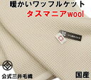 タスマニア 綿 ワッフル ケット ワイドシングルサイズ 150x200cm 公式三井毛織国産 春夏用 寝具 送料無料 TSM YHA