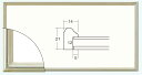 横長額縁. フレーム.額.デッサン額縁　7517　シルバー（サイズ400mmX200mm)