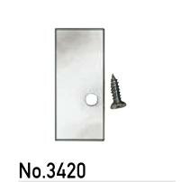 D型レール用　ストッパー（No,3420）シルバー　1個　メーカー 福井金属工芸