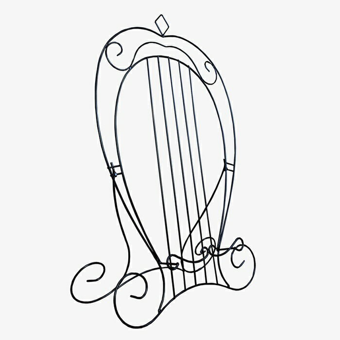 アンティークイーゼル ハープ型 ブラック サイズL(760mmX485mm) A2対応