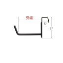 額縁金具B.S.額受長押 受幅60mm No,2029-A 黒色(1組)メール便で送料無料