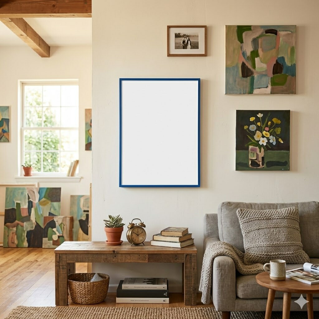 樂天商城 - ポスターフレーム　5020 ブルー アルミ　A2