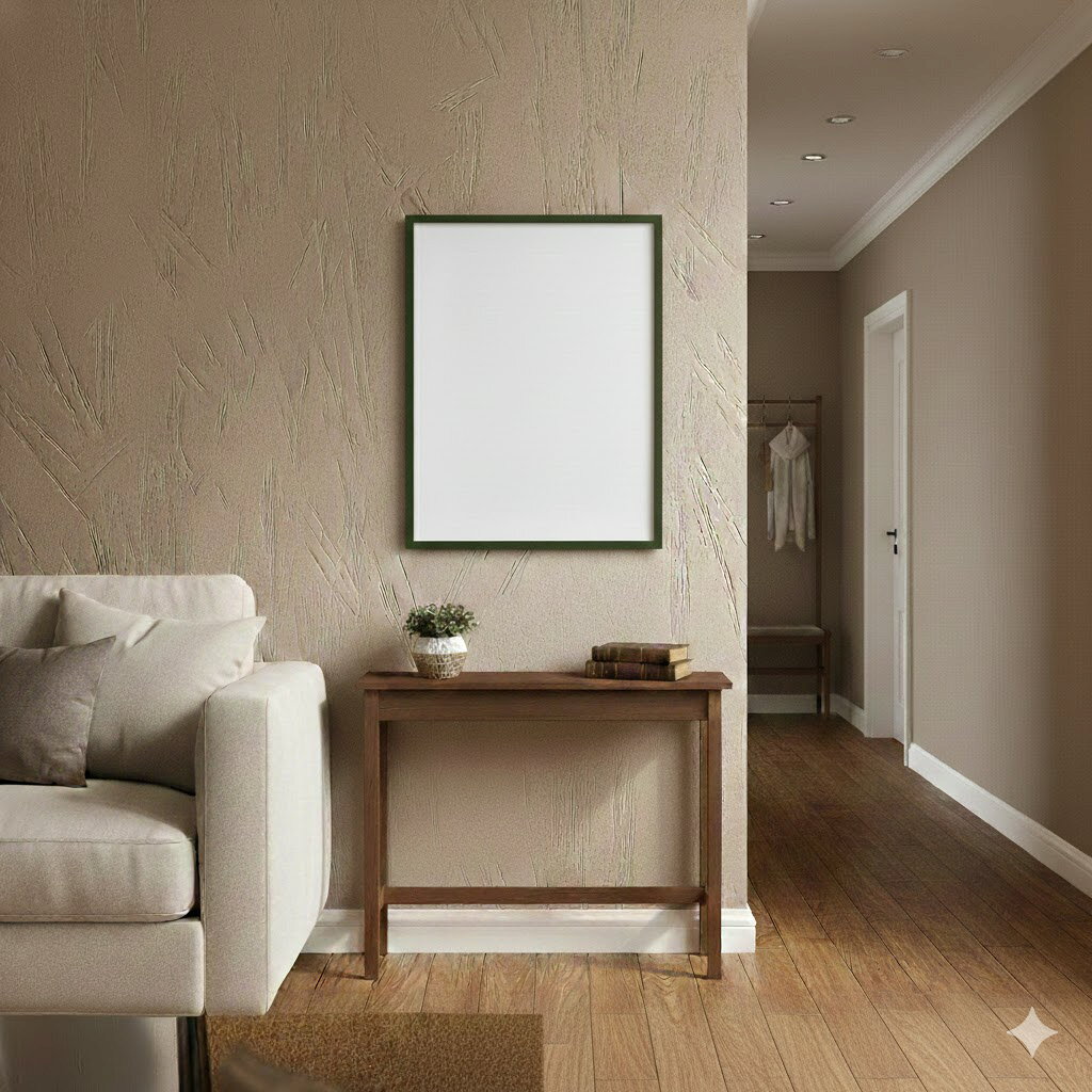 ポスターフレーム木製、アクリル付き、5767 B5 グリーン