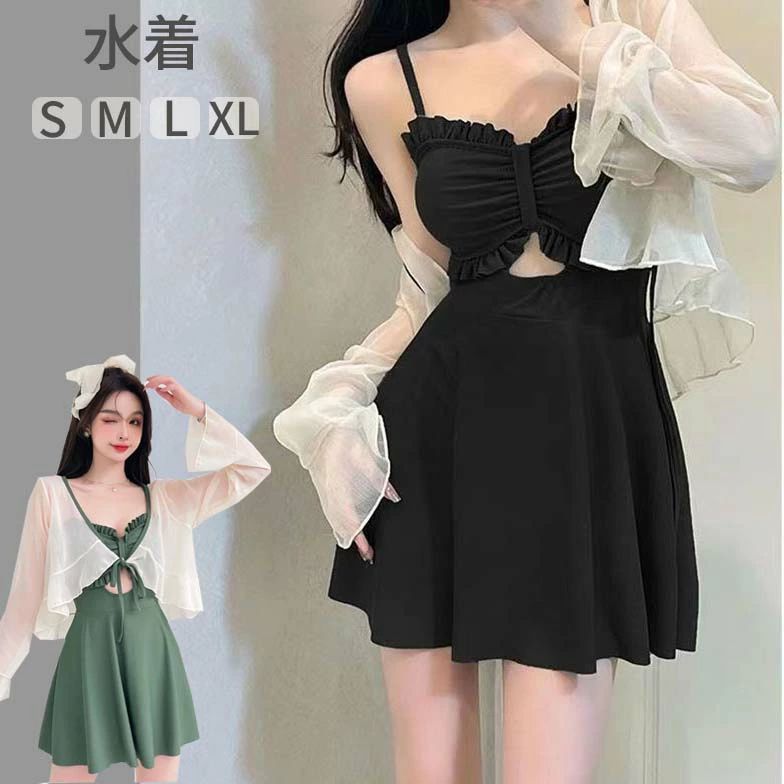 水着 レディース 体型カバー セパレート 女性 女性用 オトナ女子 レース 無地 ビキニ スカート スカー..