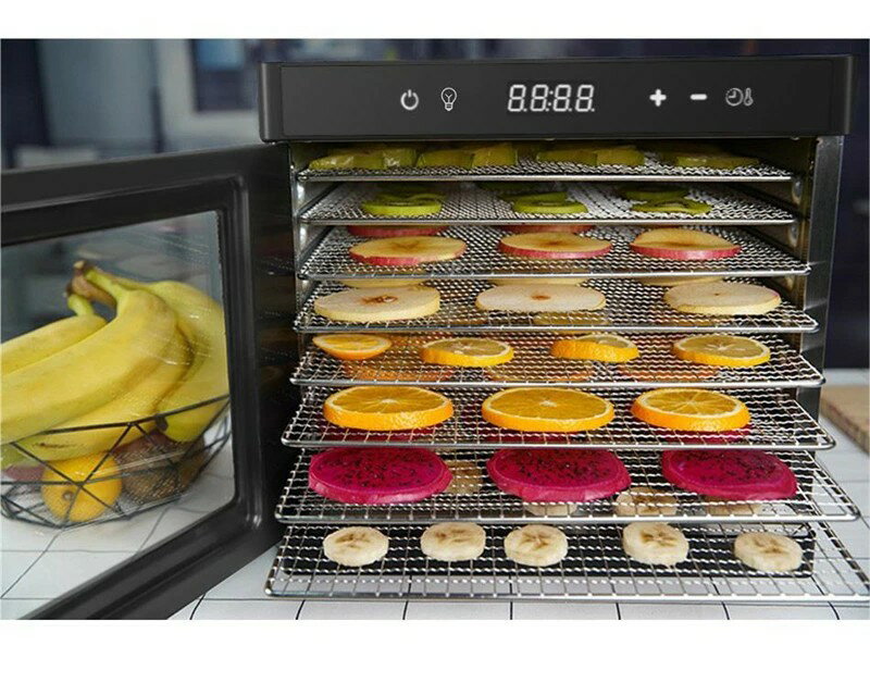 手づくり 乾物 野菜乾燥 便利 ドライフードメーカー 8層トレイ大容量 小型 ドライフルーツメーカー 業..