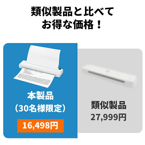インク不要 モバイル印刷 印刷器 印刷機 モバイルプリンター プリンター 軽量 A4 A4プリンター A4印刷 外出 手軽 出張 ワイヤレス対応 文書 写真 図 1000mAh コンパクト 200DPI印刷解像度 感熱プリント USB充電 USB 無料配送