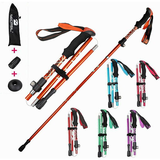 トレッキングポール 登山ストック トレッキングステッキ 超軽量アルミ製 高強度 折り畳み 収納袋付き アウトドア ハイキング 折りたたみ式 トレッキングポール 登山ストック トレッキングステッキ 超軽量アルミ製 高強度 折り畳み 収納袋付き アウトドア ハイキング 折りたたみ式