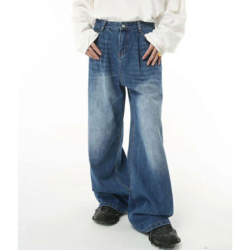春夏秋冬 カジュアル 服 バギーパンツ イージーパンツ 大きいサイズ サルエルパンツ ロングパンツ ジーパン ワイドパンツ デニムパンツ ゆったり ズボン メンズ