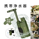 携帯浄水器 災害用浄水器 直飲み可能 アウトドア浄水器 濾過器 浄水ボトル 浄水システム 羅針盤付き ポータブル水フィルター 細菌除去 高速濾過 0.01ミクロンフィルターシステム ミニ浄水器 緊急用