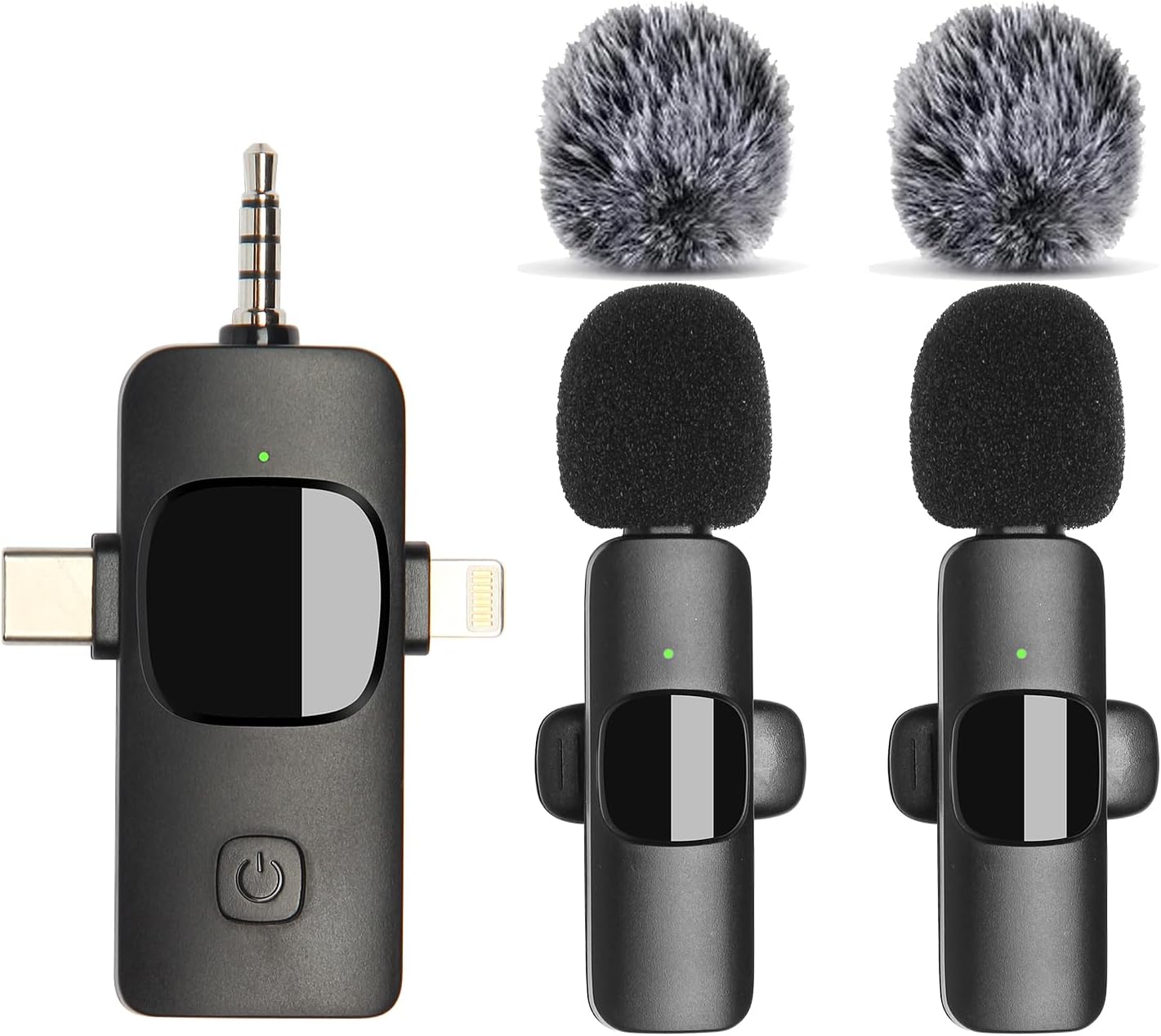 商品情報 360°全方位収音 & 自適応ノイズキャンセリング機能 この高性能なマイクは、360°全方位からの音を拾い、自動で環境ノイズを除去する自適応ノイズキャンセリング機能を搭載しています。どんなシチュエーションでもクリアでプロフェッショナルな音質を提供し、インタビューや録音、動画撮影などに最適です. 軽くて持ち運べる、互換性が高い 99%対応の機器です。アップルのスマートフォンやアンドロイドスマートフォン、TypeC付きのノートパソコン、タブレットなどに対応しています。送信機は軽量で、装着者に負担がかかりません。また、高性能AIノイズ低減機能、高密度防風スポンジ、2つの高感度ウール防風ヘッド付きマイクを搭載し、ノイズの発生を最小限に抑え、クリアで繊細な音声録音を実現しています。簡潔で直観的なインターフェースはあなたの日常に更に便利で、高効率を使用させます。高い音質と使いやすさを兼ね備えた、真に革新的なデザインのネックピン型マイクです. 2人同時使用可能かつプラグアンドプレイ 複雑な設定や接続、専用アプリのダウンロードを必要とせず、2人で同時に使用できるデュアルマイク機能を備えたネックピン型マイクです。デバイスに差し込むだけで自動的に接続され、使用を開始できます。操作が簡単なので、初心者でも簡単に使うことができます。配線不要です!90mAhの大容量バッテリーを内蔵し、わずか60分でフル充電が可能です。今では9時間の連続使用が可能ですこのワイヤレスマイクは、ライブ配信やYouTube撮影、ビデオブログなどの長期利用に最適です. 音像同期& 360°全方向+正確な音拾い ワイヤレスネックマイクはリアルタイムの自働同期技術を搭載して、送信机と受信机の間の信号強度を強化して、接続速度を高めます。遅延なく快適に生配信をお楽しみいただけます!全方向性設計であらゆる方向の音を拾うことができ、高感度で音を拾うことができるので、録音が楽になります!生の音と風の音、人間の会話など周囲の騒音を区別して、生の声を録音することができます。あなたの声を聞かせます!