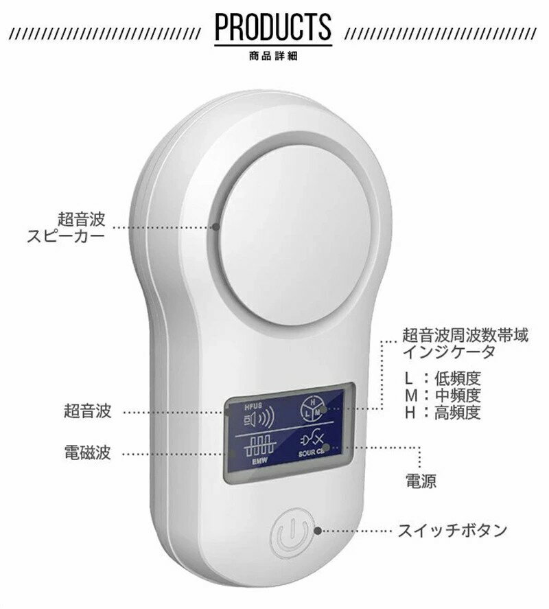 二個 害虫駆除器 電磁波 生物波 害虫駆除 自動変換作動 エミュレーション 生物波 ネズミ撃退 害獣 害虫対策器 蚊取り 虫除け 虫除け器 超音波 発振 ねずみ ゴキブリ ノミ 家ダニ シロアリ 害虫駆除機器 アリ ハエ ダニ ハチ クモ対策 省エネ 静音